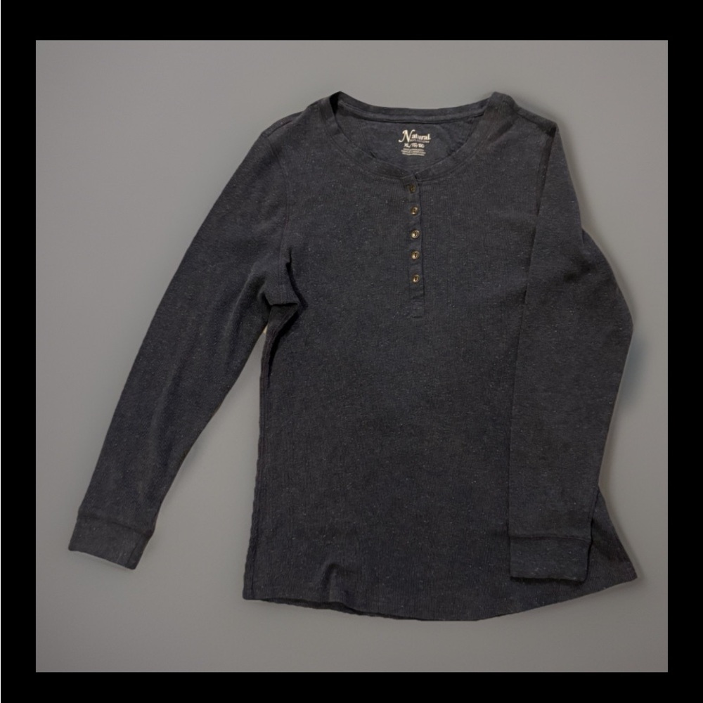 Natural Reflections Dark Gray Long Sleeve Tee